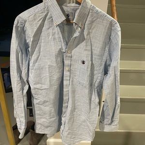 Southern proper blue stripe button shirt